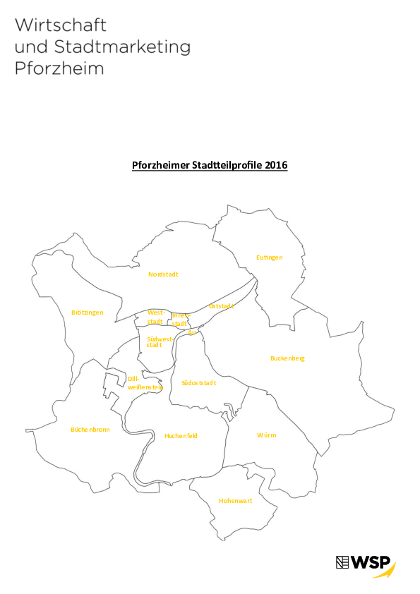 Publikation mit statistischen Tabellen zu den Stadtteilen 2015
