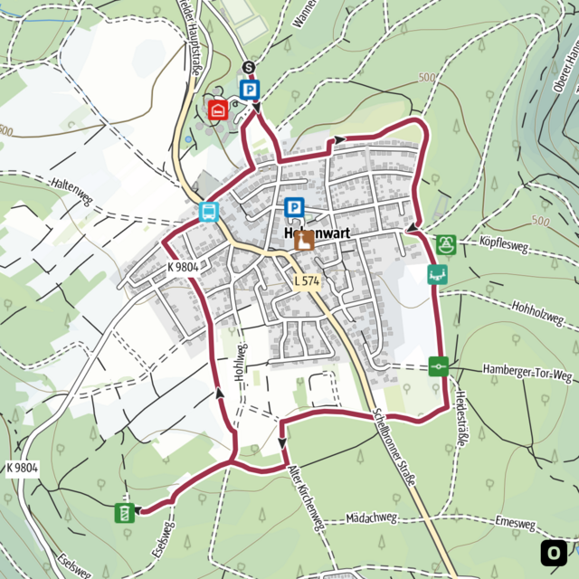 Minimap Familienrunde - Quelle: Outdooractive