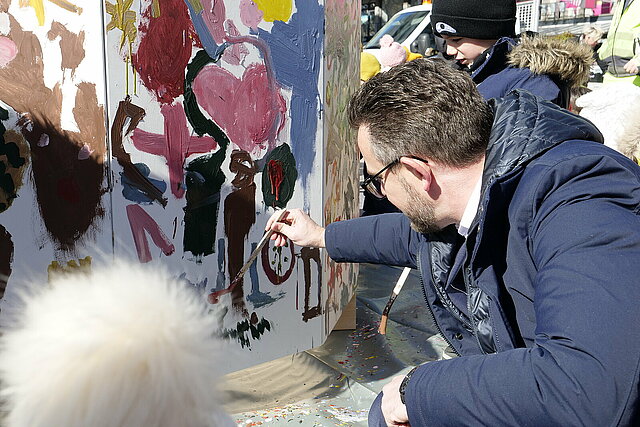 Pflanzaktion OB Marktplatz
