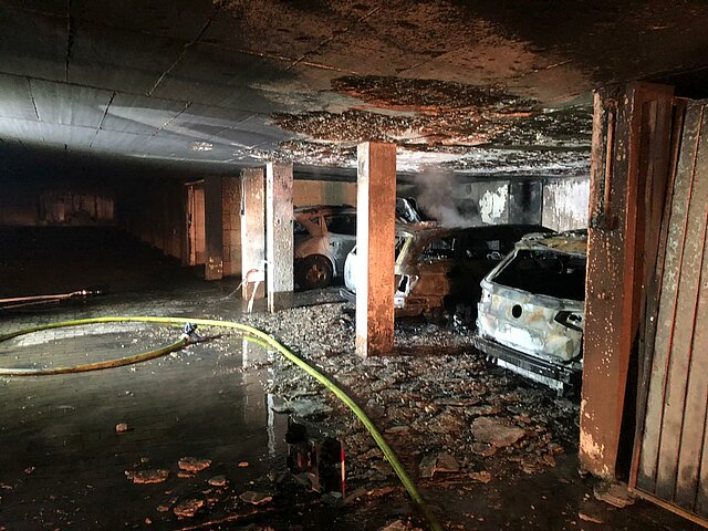 Tiefgaragenbrand Haidach