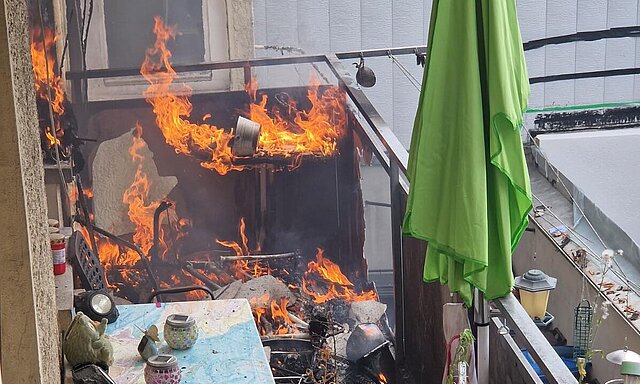 Balkonbrand in der Nordstadt