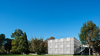Außenansicht des Schmuckmuseums Pforzheim im Reuchlinhaus, Foto Winfried Reinhardt