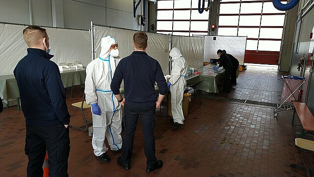 Antigen-Schnelltest bei der Feuerwehr