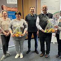 Gewinnübergabe Gesundheitstag Jobcenter