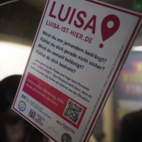 Luisa Hilfsangebot mit Hinweis was zu tun ist sowie Link zu weiteren Infos