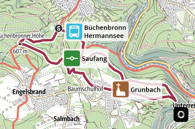 Minimap Kohlrawe-Runde - Quelle: Outdooractive