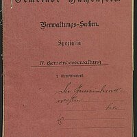 Akte zur Gemeinderatswahl 1919