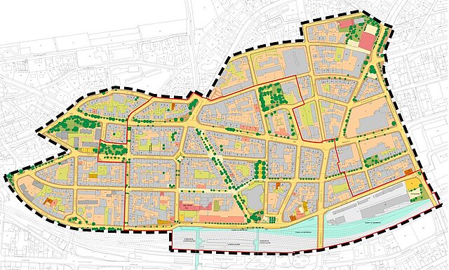 Sanierungsgebiet Nordstadt | © Stadt Pforzheim 