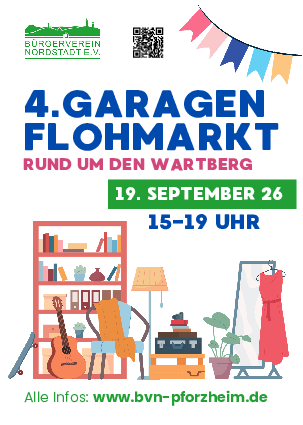 Flyer 4. Garagenflohmarkt Nordstadt