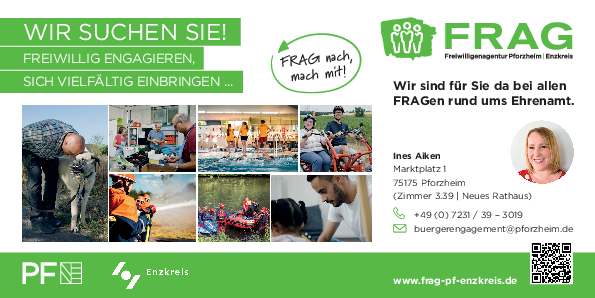 Flyer der Freiwilligenagentur Pforzheim | Enzkreis