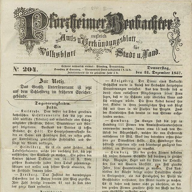 Alte Zeitungen