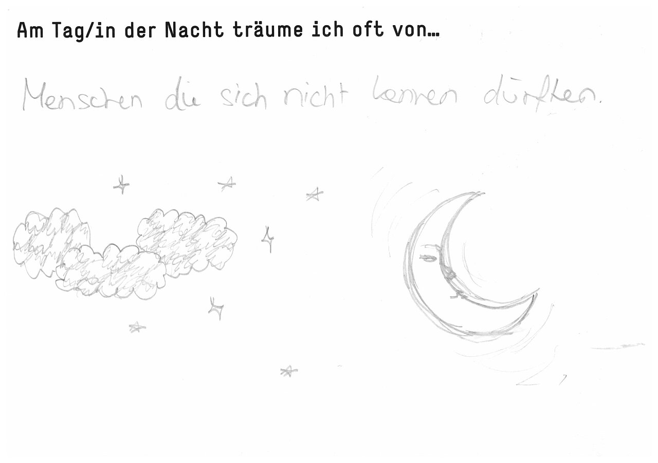 "AmTag/in der Nacht träume ich oft von..."