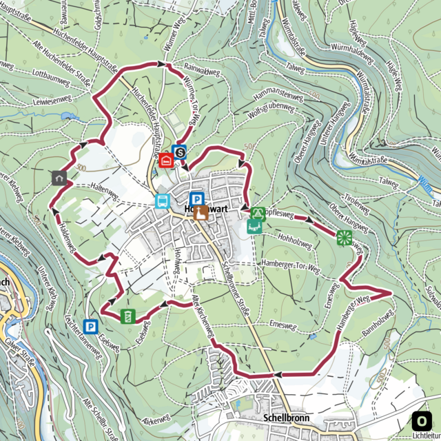 Minimap Familienrunde - Quelle: Outdooractive