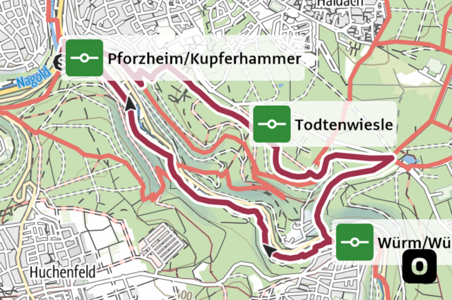 Minimap Wilde Würm
