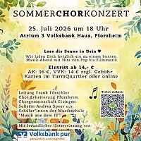 Sommerchorkonzert - Lass die Sonne in Dein Herz