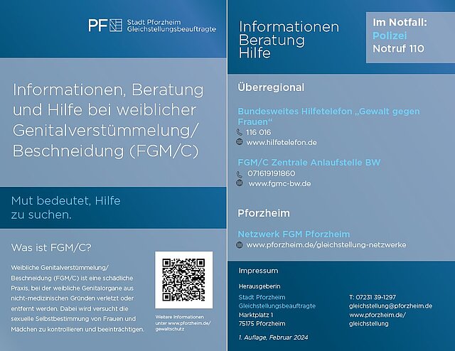 Informationskärtchen zur weiblichen Genitalverstümmelung