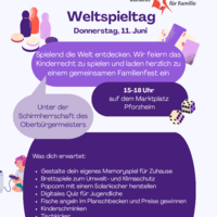 Bündnis für Familie: Familienfest zum Weltspieltag