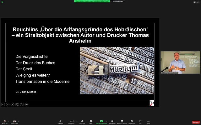 Screenshot aus der Videokonferenz