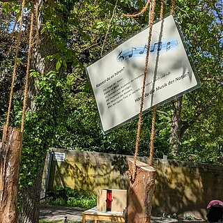 Station "Hören" im Sinnesgarten