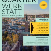 Das Plakat der Veranstaltung Quartier Werkstatt