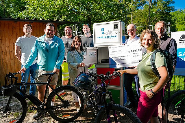 Akkuladestation E-Bikes