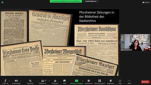  Screenshot aus der Veranstaltung