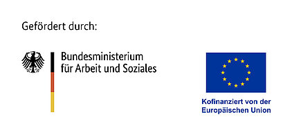 Förderlogos BMAS/ EU - copyright:Bundesministerium für Arbeit und Soziales