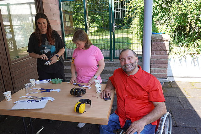 Das Organisationsteam bei der Arbeit
