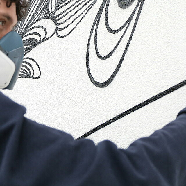 Eindrücke vom KEF!-Fassadenkunstwerk