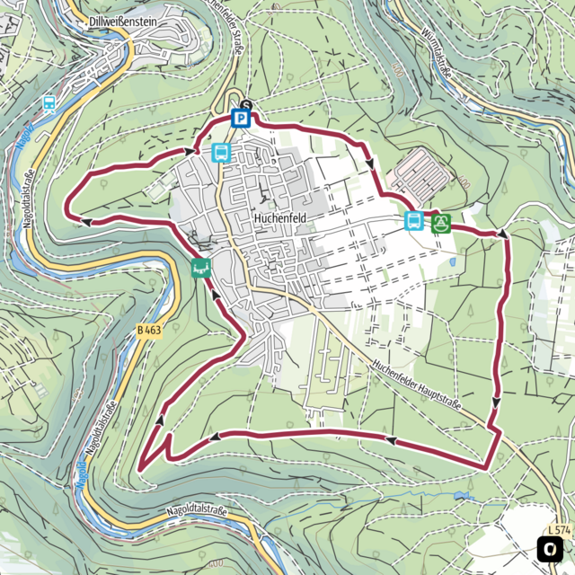 Minimap Keibelweg - Quelle: Outdooractive