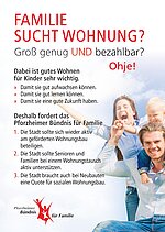 Flyer Wohnzimmeraktion Bündnis für Familie