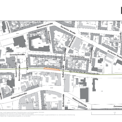 In der Westlichen Karl-Friedrich-Straße ca. auf Höhe der Hausnummer 140, wird der Radschutzstreifen wegen Bauarbeiten gesperrt sein. Die Umleitung für Radfahrende erfolgt über den Gehweg. Eine entsprechende Beschilderung wird eingerichtet. - copyright:Stadt Pforzheim