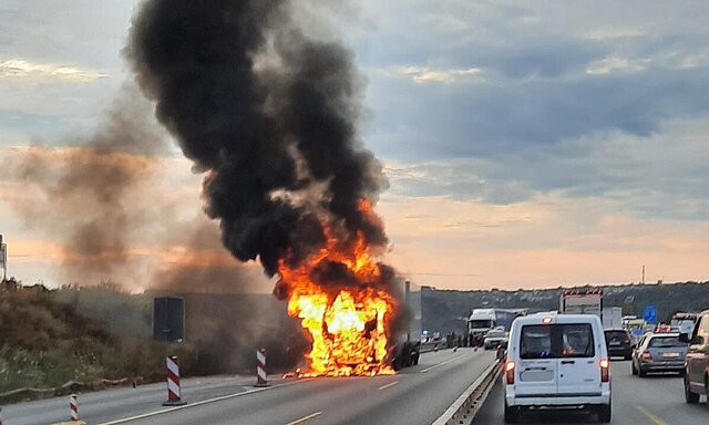 LKW-Brand BAB 8