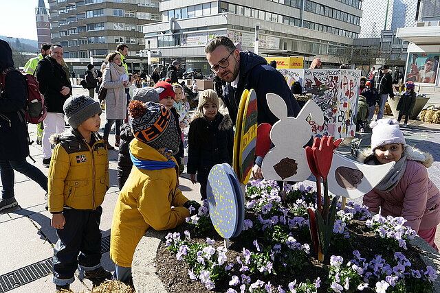 Pflanzaktion OB Marktplatz