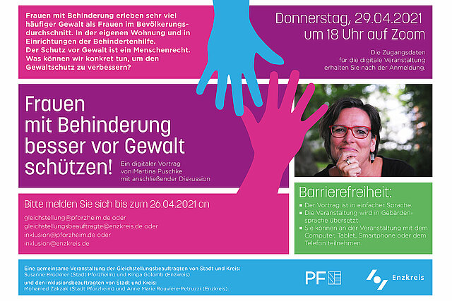 Flyer "Frauen mit Behinderung besser vor Gewalt schützen" 