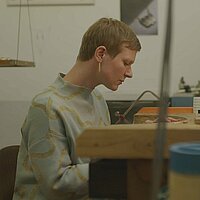 Designerin Frieda Dörfer