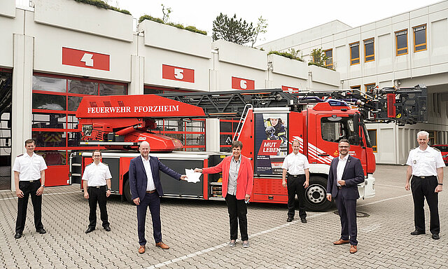 Übergabe Förderbescheid Feuerwehr