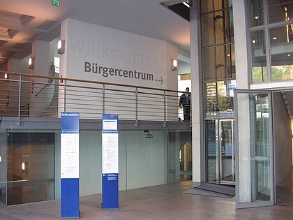Bürgercentrum Eingangsbereich Bürgercentrum