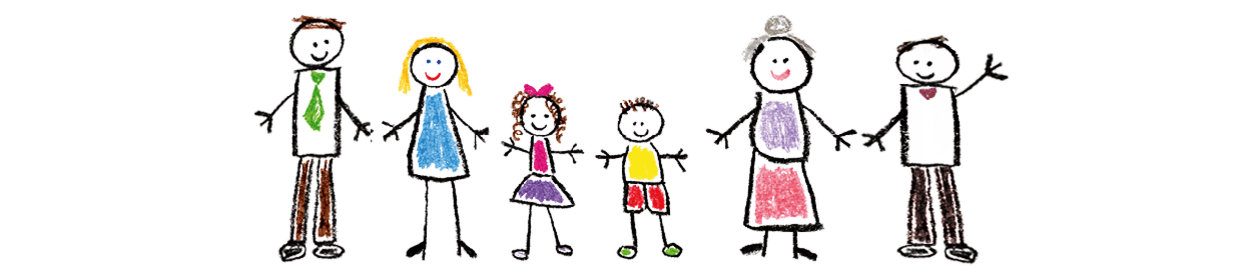 Kinderzeichnung Familie