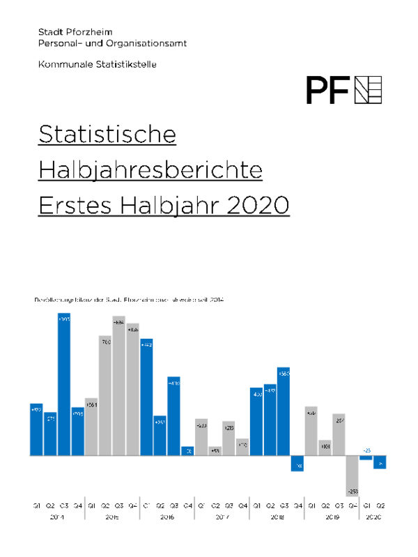 Publikation mit statistischen Tabellen zum ersten Halbjahr 2020