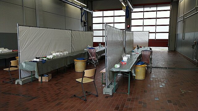Antigen-Schnelltest bei der Feuerwehr