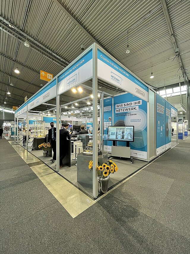 Gemeinschaftsmessestand der Clusterinitiative „Hochform“