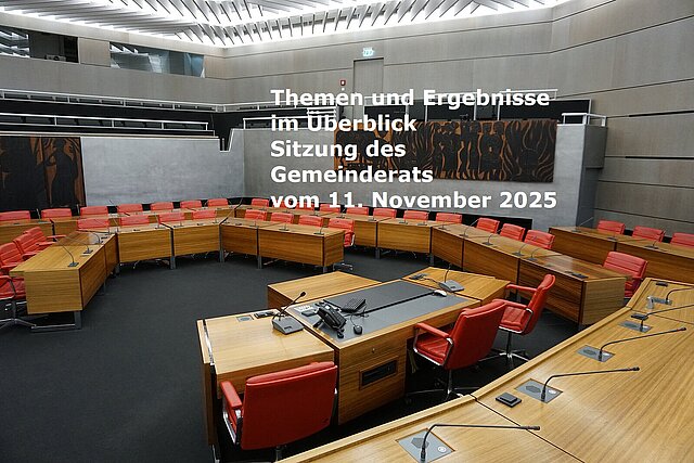 Bild vom leeren Pforzheimer Sitzungssaal.