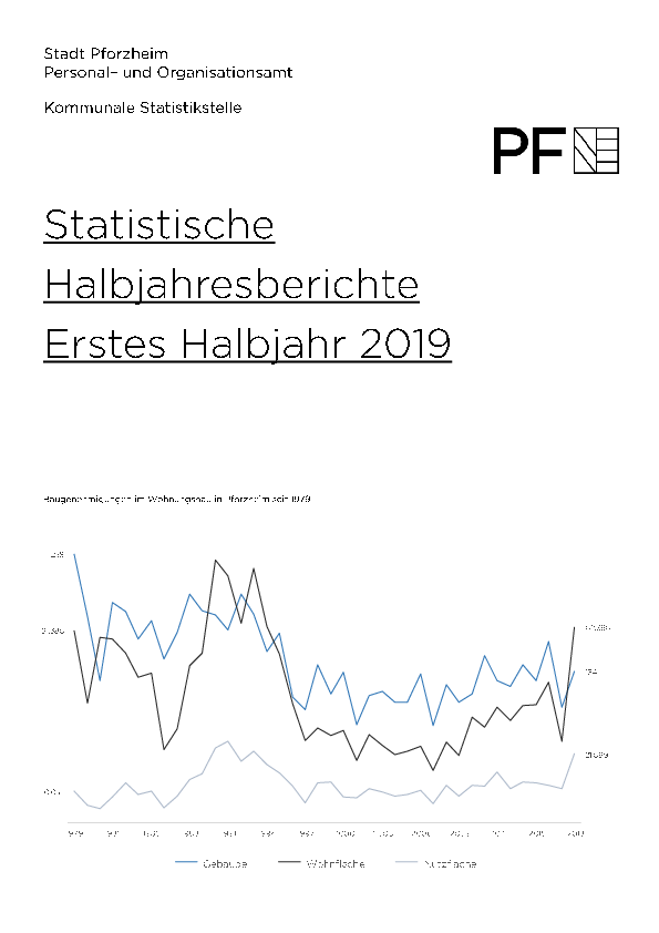 Publikation mit statistischen Tabellen zum ersten Halbjahr 2019