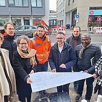 Vorort-Termin zur Vorstellung der Baumaßnahme Zerrennerstraße