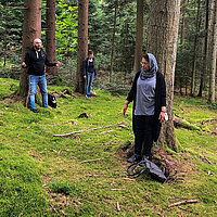 Waldbaden mit Geflüchteten 
