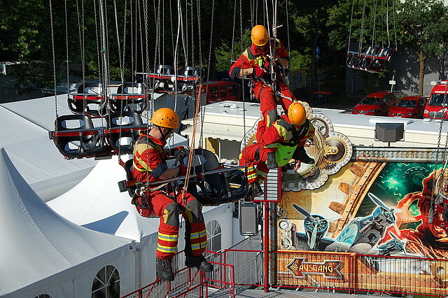 Übung Mess Rettung Kettenflieger