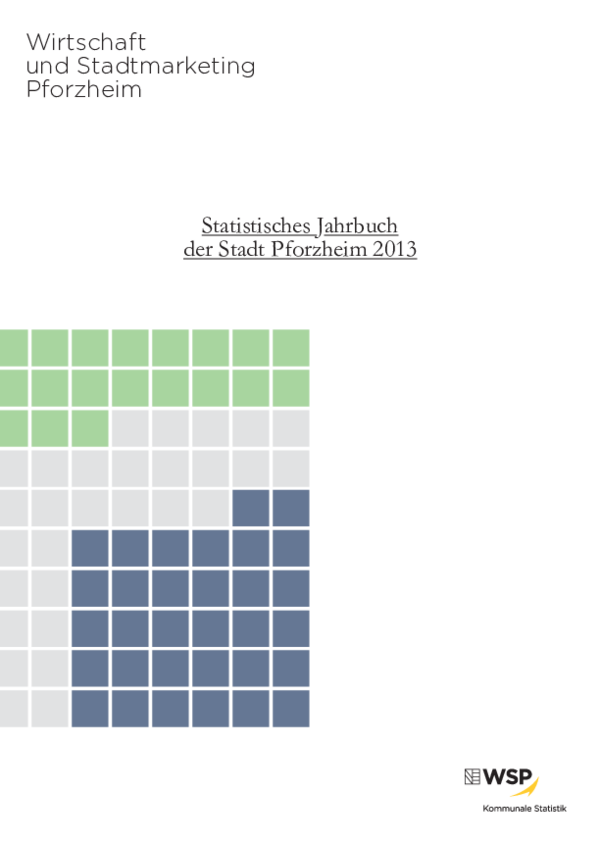 Publikation mit statistischen Tabellen zum Jahrbuch 2013