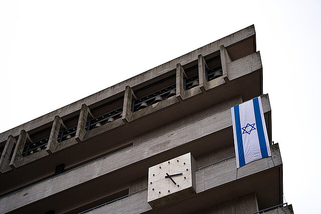 Israelflagge Rathaus