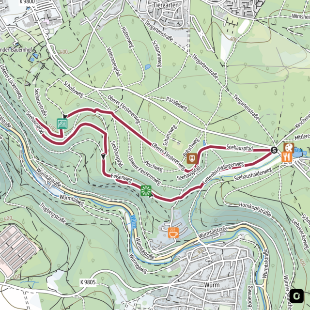 Minimap Specht - Quelle: Outdooractive